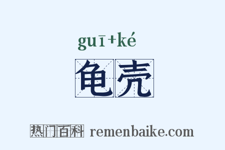 龟壳是什么意思的图片